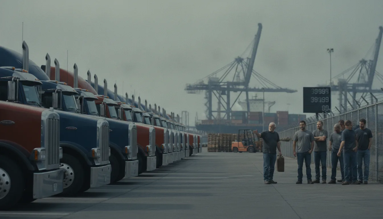 Illustration for "Record Diesel Prices Ripple Through Supply Chains"