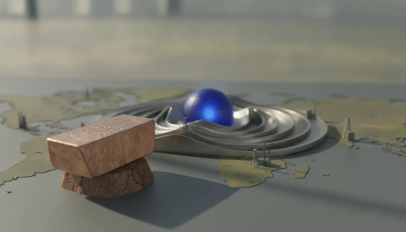 Illustration for "Geopolitical Signal Lifts Base Metals: Ripple Impact"