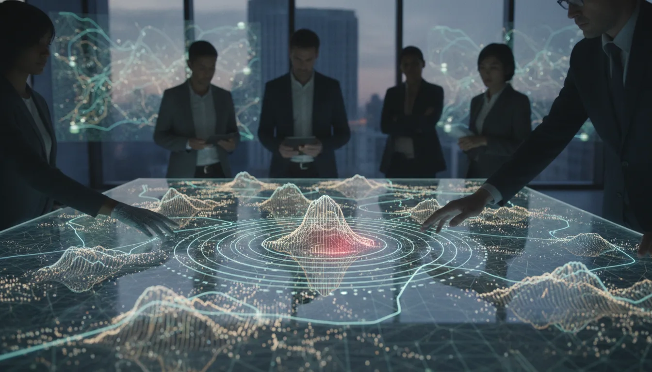 Illustration for "AI-Powered Stock Analysts: Mapping the Market Ripple"